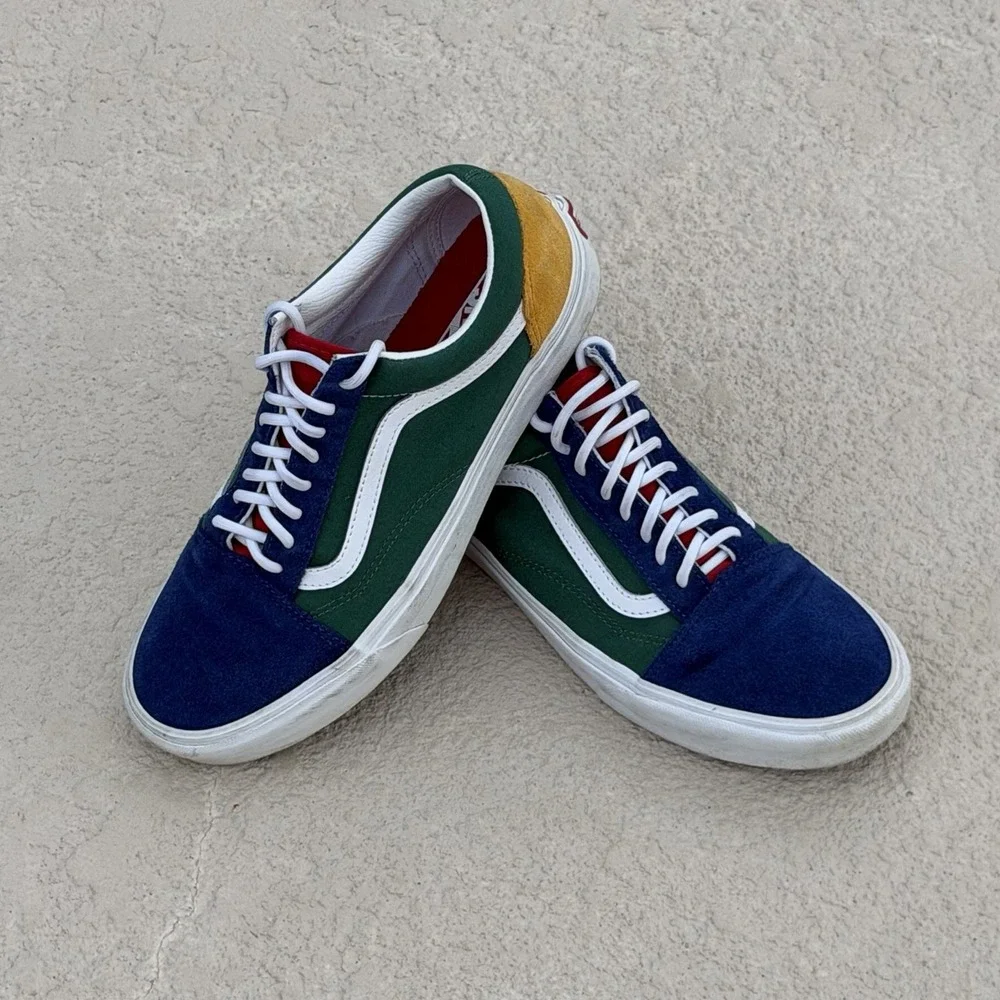 Vans Old Skool Yacht Club Skate Suede Shoe UNISEX Color Block Men 10 Women 11.5